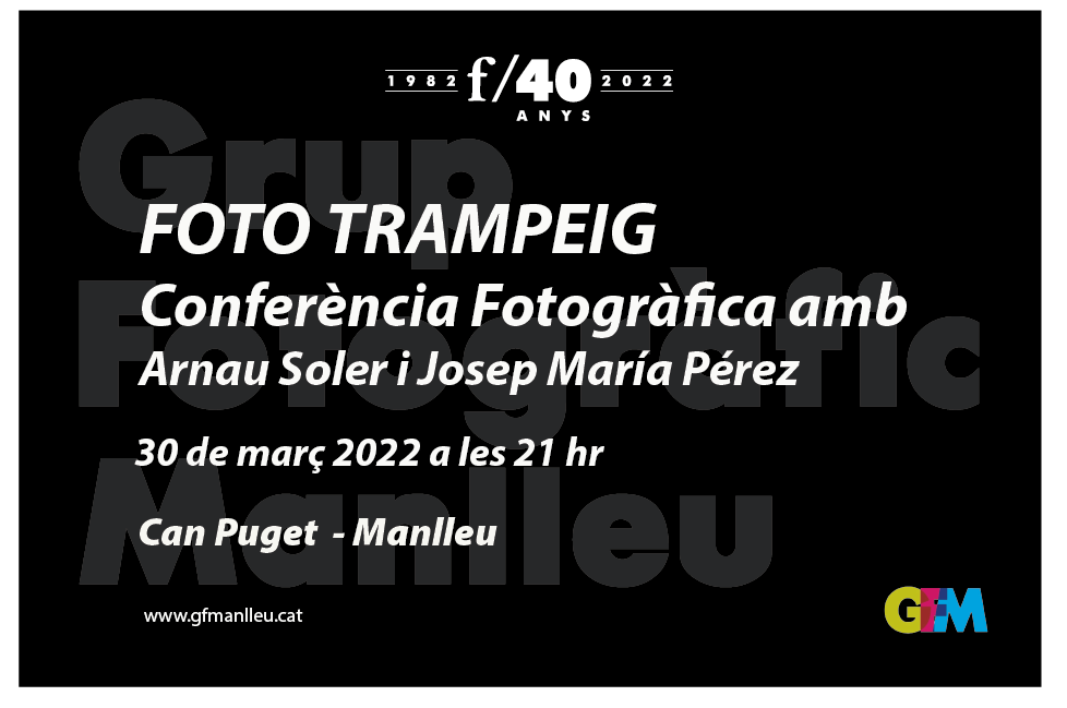 Foto Trampeig, conferència a càrrec de Arnau Soler i Josep M. Pérez